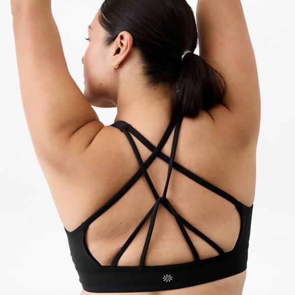 Athleta Solace Sports Bra D-DD Black XL 657431 - Picture 2 of 7